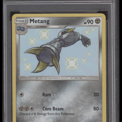 Metang-Holo 2019 Pokemon Sun & Moon Hidden Fates #SV31 Hidden Fates PSA 9