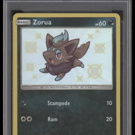 Zorua-Holo 2019 Pokemon Sun & Moon Hidden Fates #SV25 Hidden Fates PSA 10