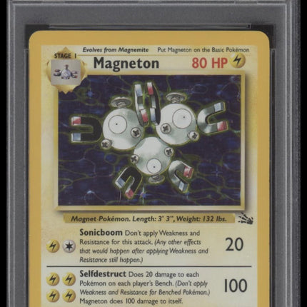 Magneton-Holo 1999 Pokemon Fossil #11 PSA 8