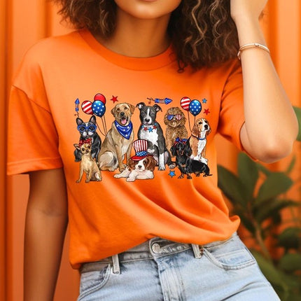 4th of July dogs Graphic Tee