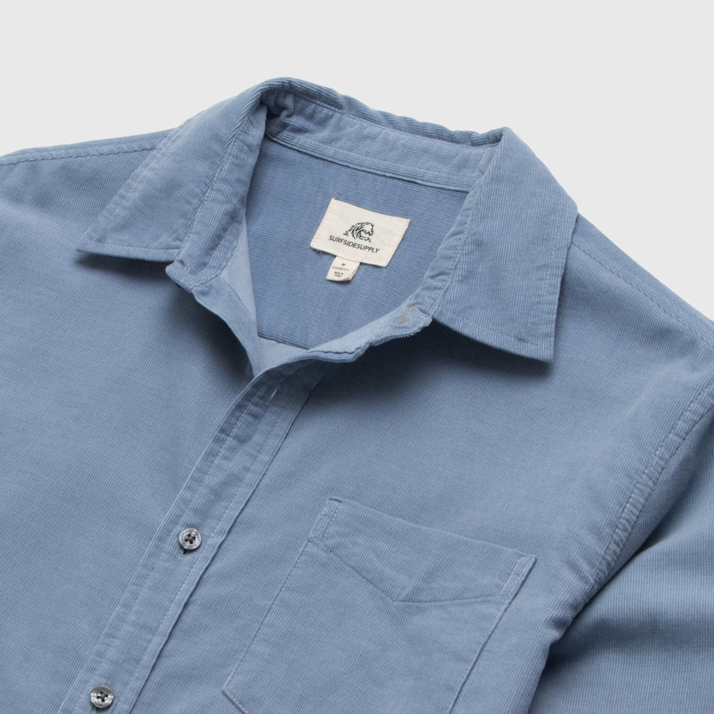 Brian Corduroy Shirt - Country Blue