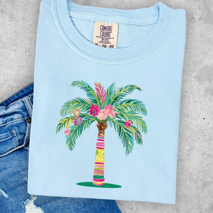 Preppy Palm Comfort Color Tee