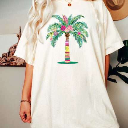 Preppy Palm Comfort Color Tee