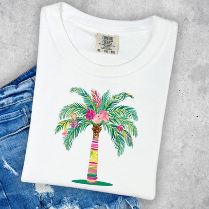 Preppy Palm Comfort Color Tee