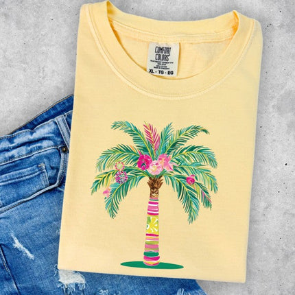 Preppy Palm Comfort Color Tee