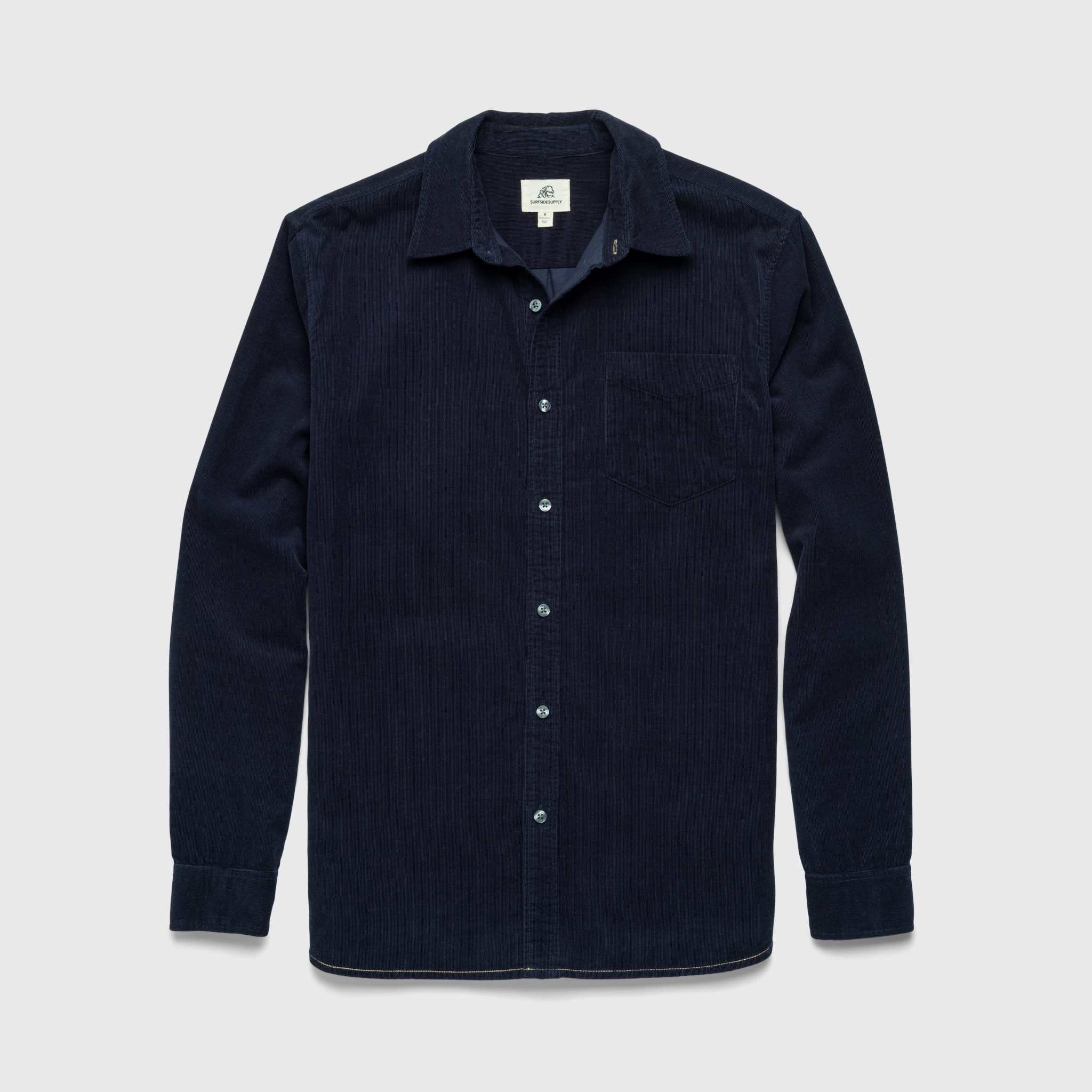 Brian Corduroy Shirt - Navy Blazer