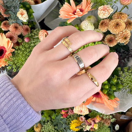 Cross Gemstone Ring
