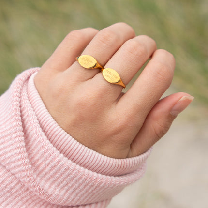 Forever Loved Oval Signet Ring
