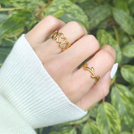 Dainty Olive Branch Ring