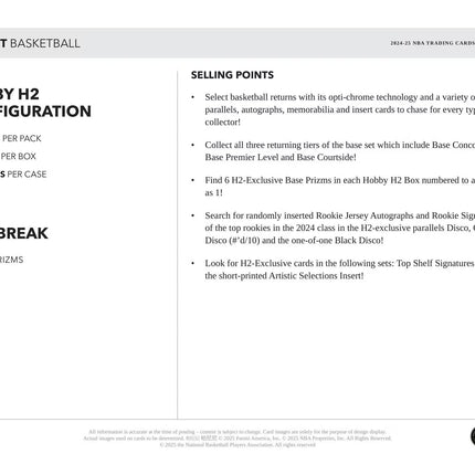 2024/25 Panini Select Basketball H2 Box