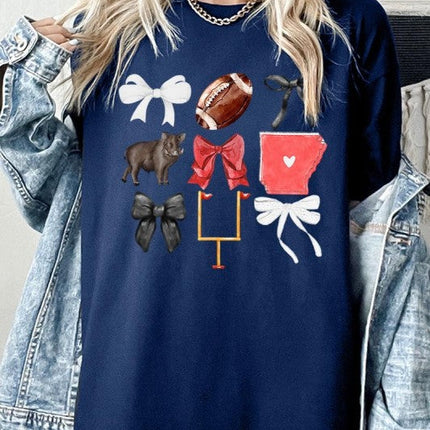 Arkansas Football Graphic Heavy Cotton Tee