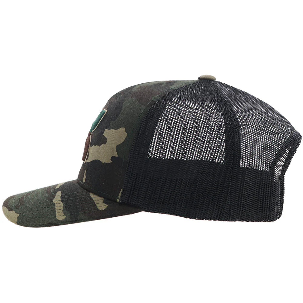 HOOey Texican Camo ( Black/Brown/Green ) - Trucker Cap