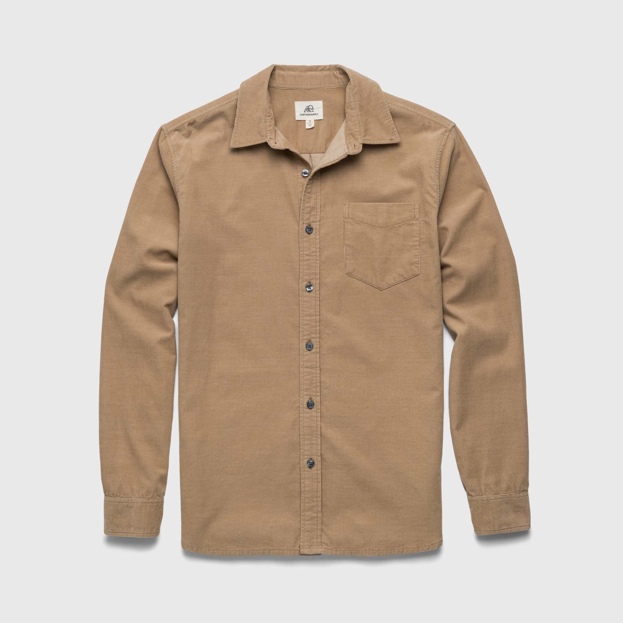 Brian Corduroy Shirt - Chinchilla
