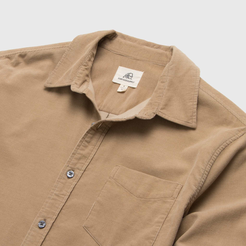 Brian Corduroy Shirt - Chinchilla
