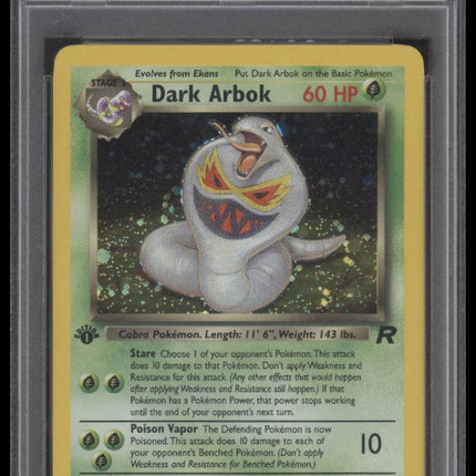 Dark Arbok-Holo 2000 Pokemon Rocket #2 1st Edition PSA 5