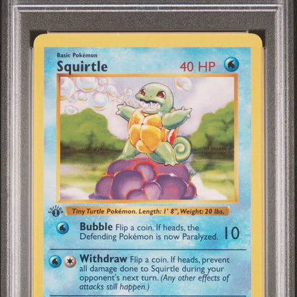 Squirtle 1999 Pokemon Game #63 1st Edition PSA 7