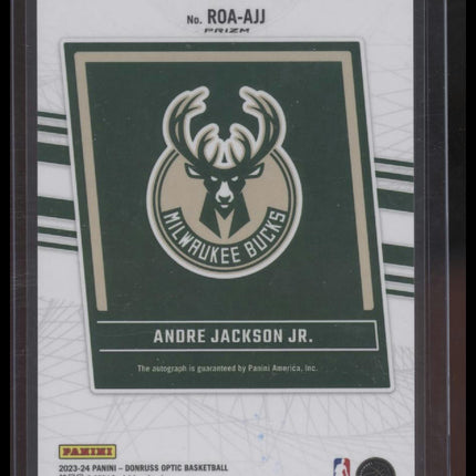 Andre Jackson Jr. 2023-24 Donruss Optic #ROA-AJJ Rookie Optics Autographs Choice
