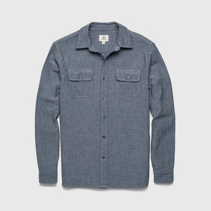 Zhu Double Gauze Shirt - Navy