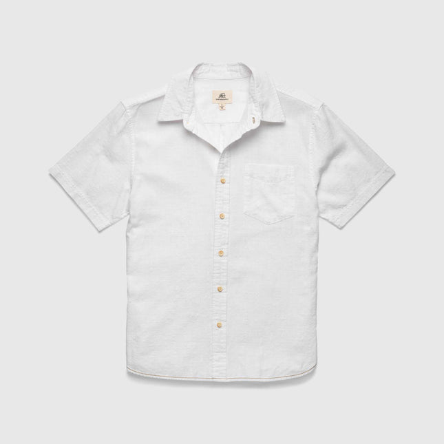 Joey Slub Island Shirt - Brilliant White
