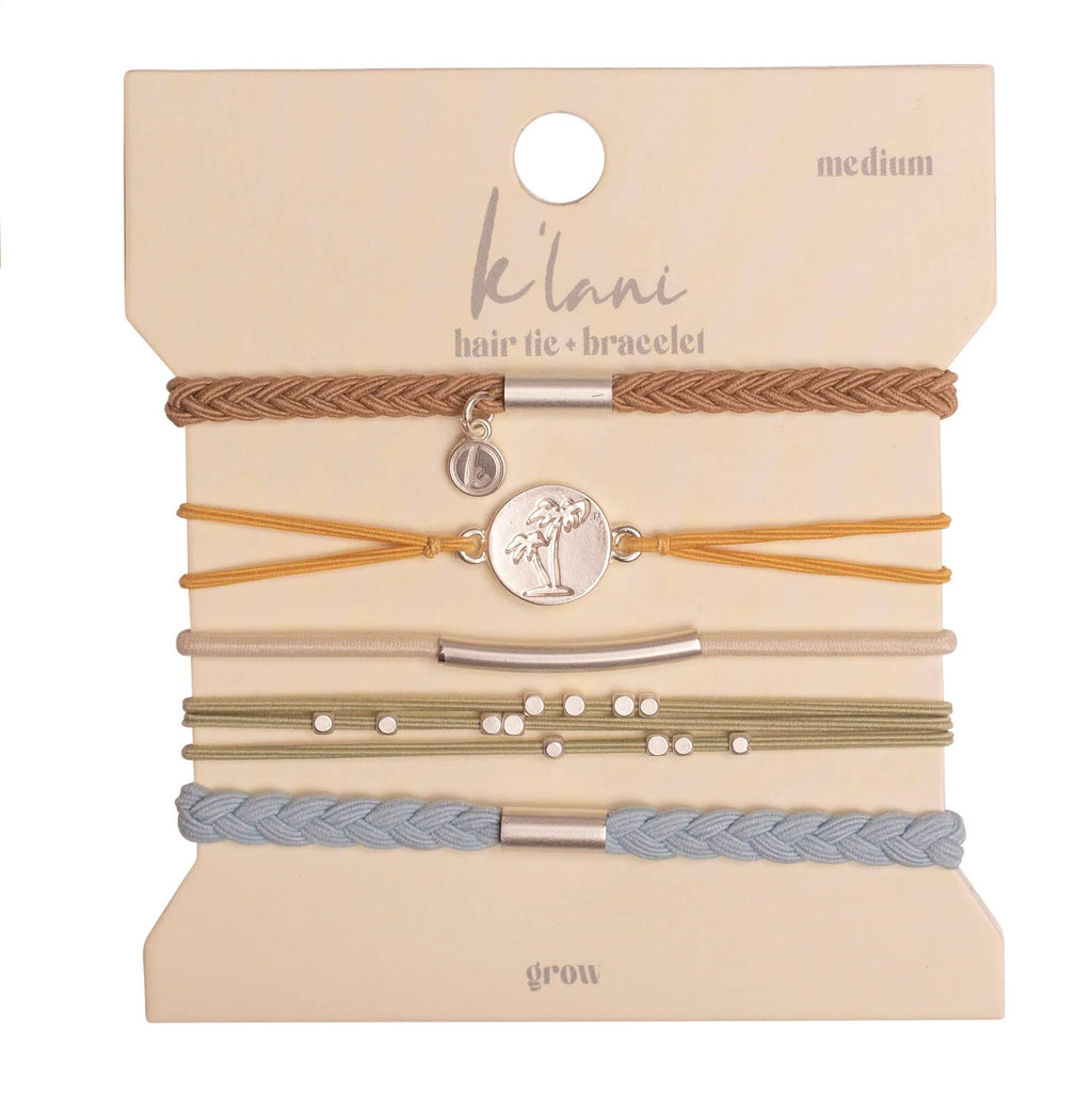 "Grow" Hair Tie Bracelets