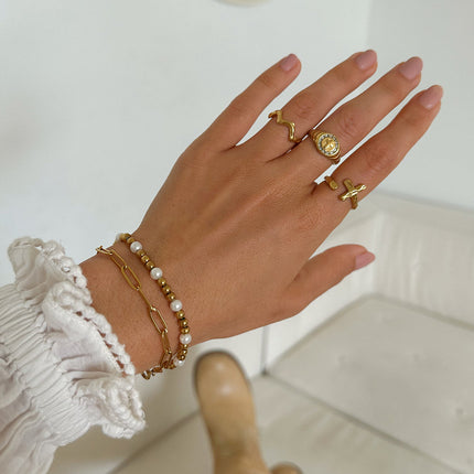 Textured Wavy Ring