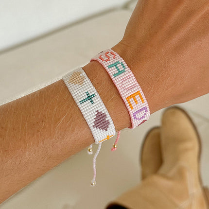 Saved Micro Bead String Bracelet