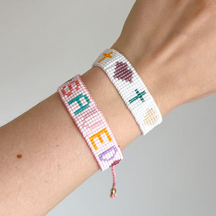 Salvation Micro Bead String Bracelet