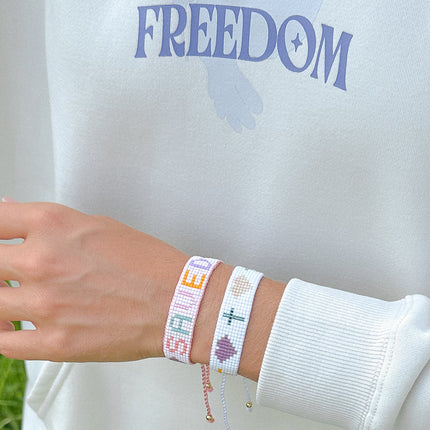 Saved Micro Bead String Bracelet