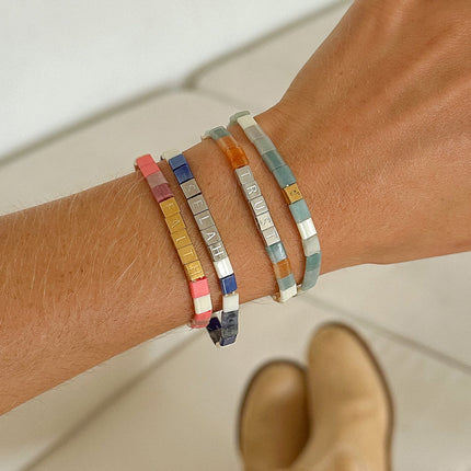 Selah Tile Letter Bracelet