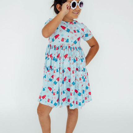 Proudly Patriotic S/S Pocket Twirl Dress