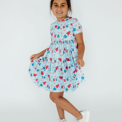 Proudly Patriotic S/S Pocket Twirl Dress