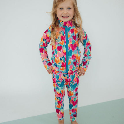 Heart Hustle Full-Zip Ruffle Active Jacket