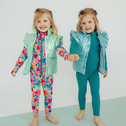 Heart Hustle Full-Zip Ruffle Active Jacket