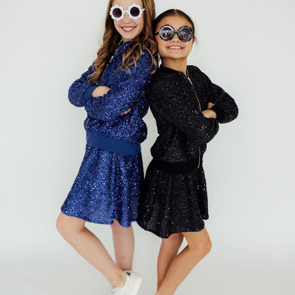 Royal Blue Sequin Twirl Skort