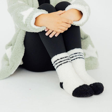 Sage/Coconut Star Cozy Cardigan