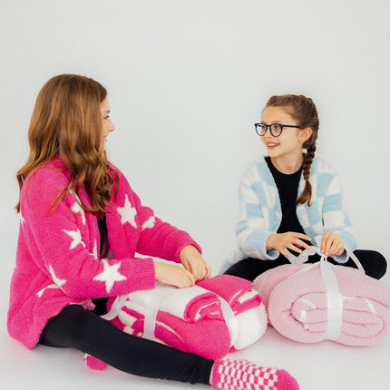 Light Pink Cowgirl Cozy Blanket