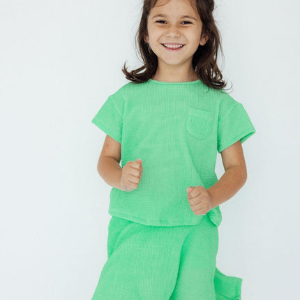 Seafoam Green Scrunchy Pocket Tee