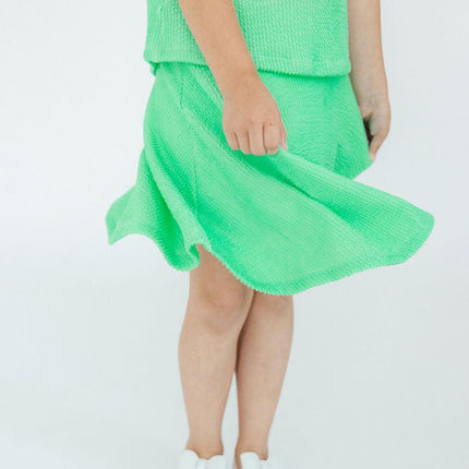 Seafoam Green Scrunchy Twirl Skort