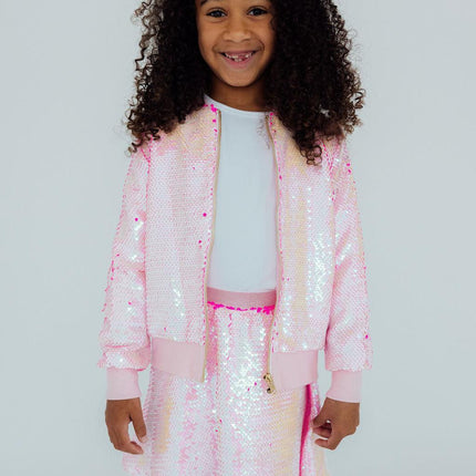 Diva Pink Flip Sequin Twirl Skort