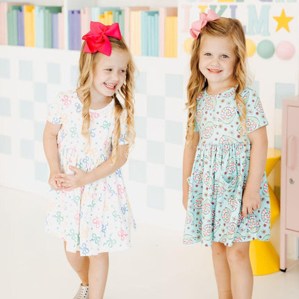 SALE Tied in Love S/S Pocket Twirl Dress