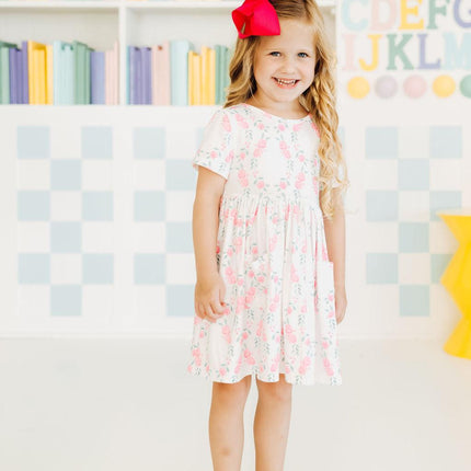 SALE Rosie Posie S/S Pocket Twirl Dress
