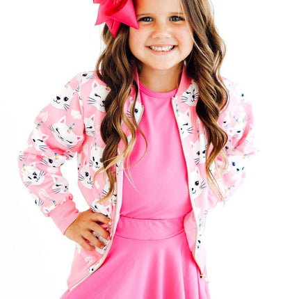 Unicorn Kitties Satin Jacket