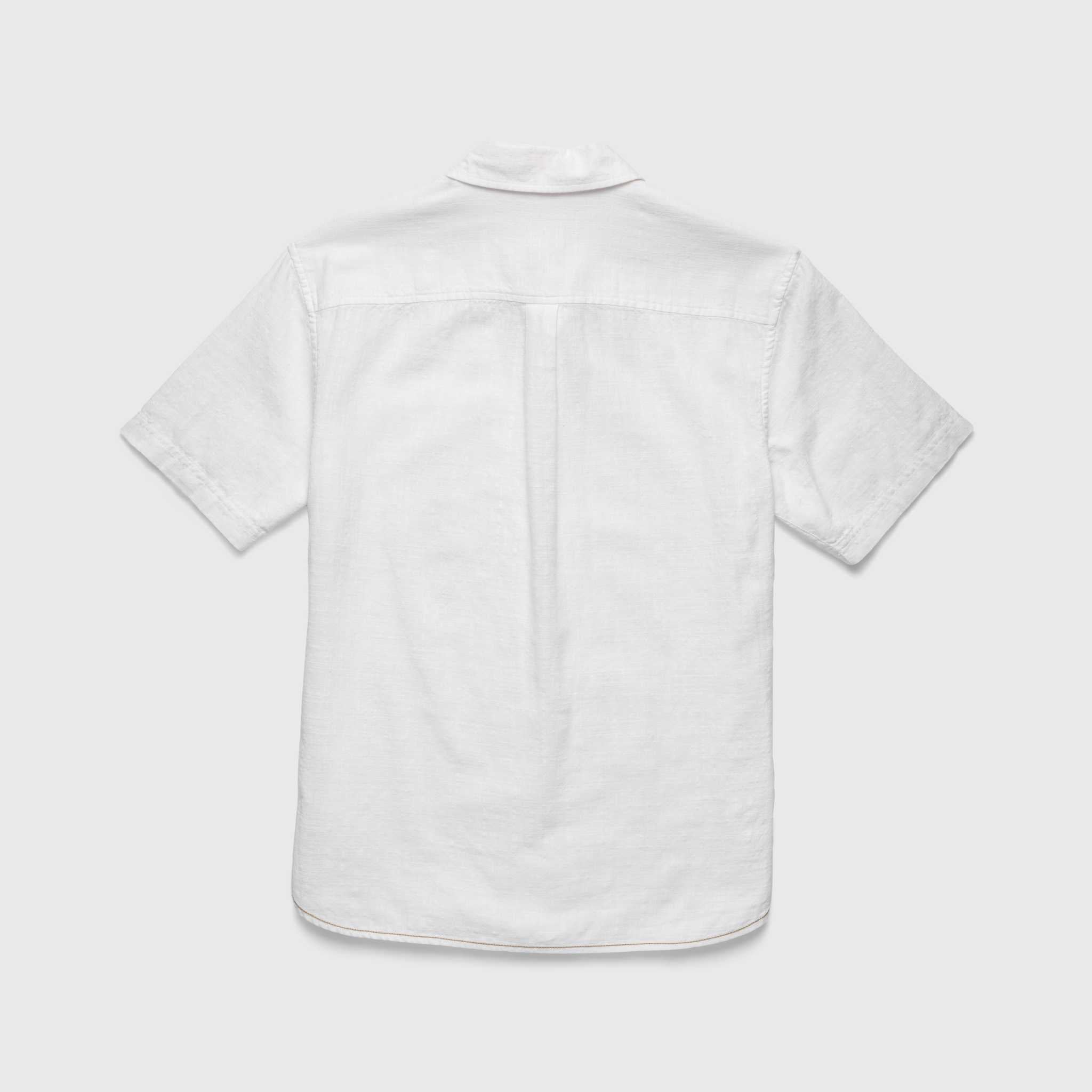 Joey Slub Island Shirt - Brilliant White