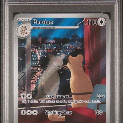 Persian 2024 Pokemon Sfa En-Shrouded Fable #078 Illustration Rare PSA 9