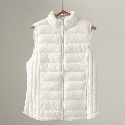 White Zip-Up Vest