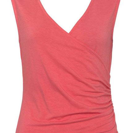 Wrap Look Sleeveless Top