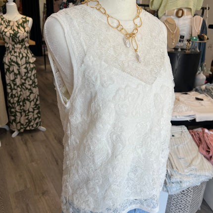 Ivory Lace Top
