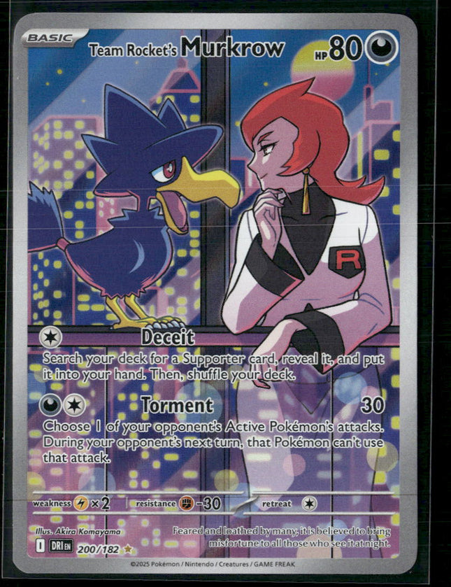 #SV10: Destined Rivals #200/182 Team Rocket's Murkrow