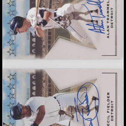 Cecil Fielder / Alan Trammell 2023 Panini -Superstar Scripts Booklets #/50