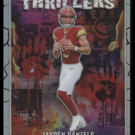 Jayden Daniels 2024 Panini Rookies & Stars #T-JDS Thrillers Silver